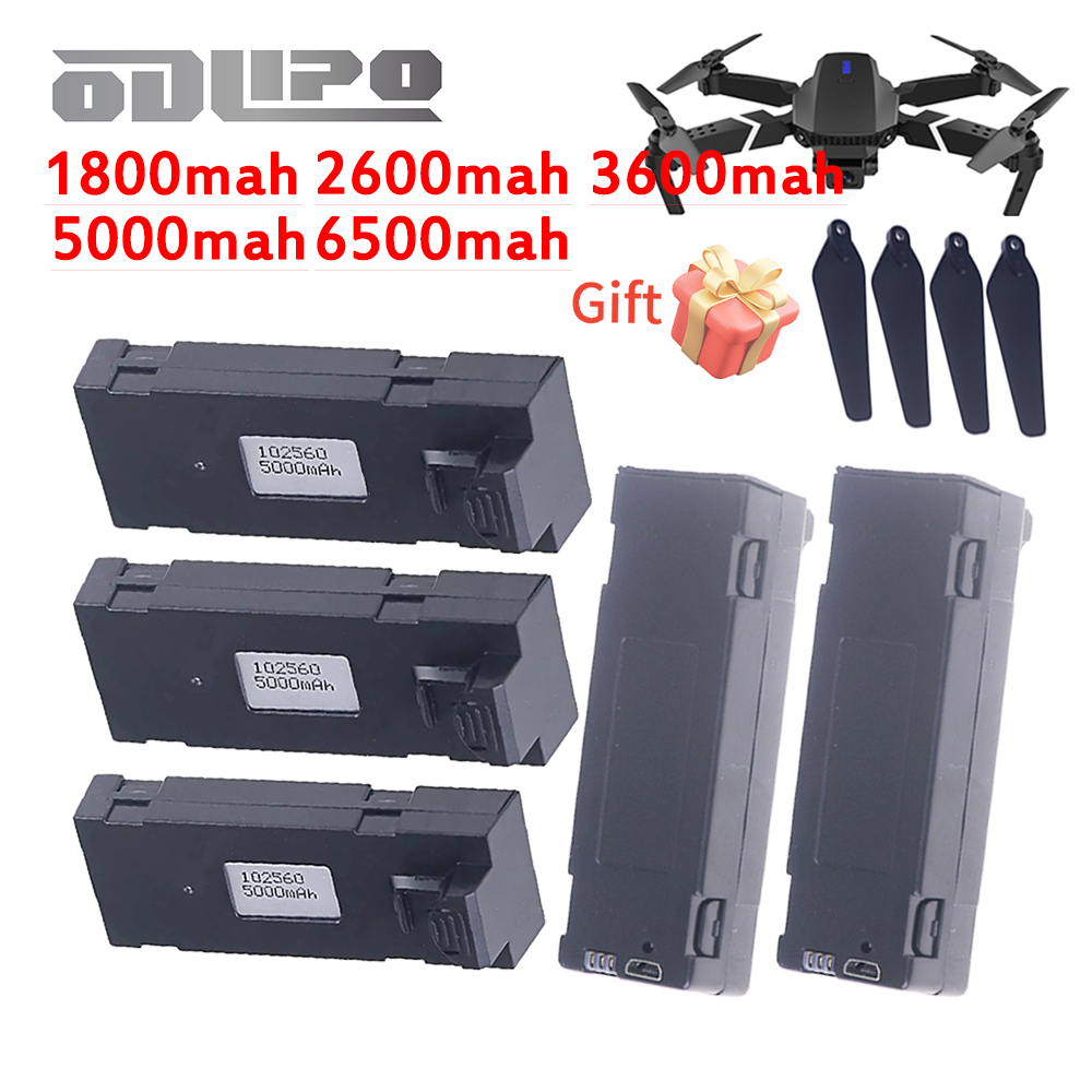 Eachine Drone E58 - Nouvelle batterie améliorée E88 6500mah 5000mah