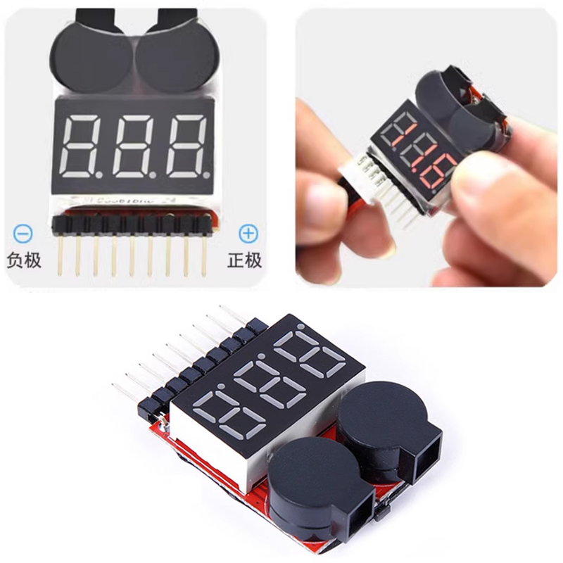 Drone Battery Voltage Checker - Vérificateur de cellule de voiture RC,