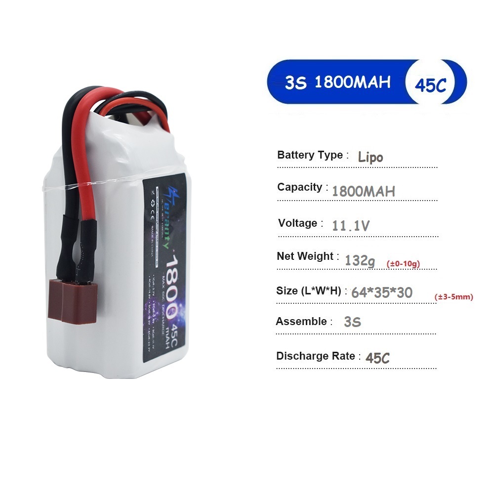 Batterie LiPo 11.1V 3S 1500mah - Drone Battery Connector avis et prix